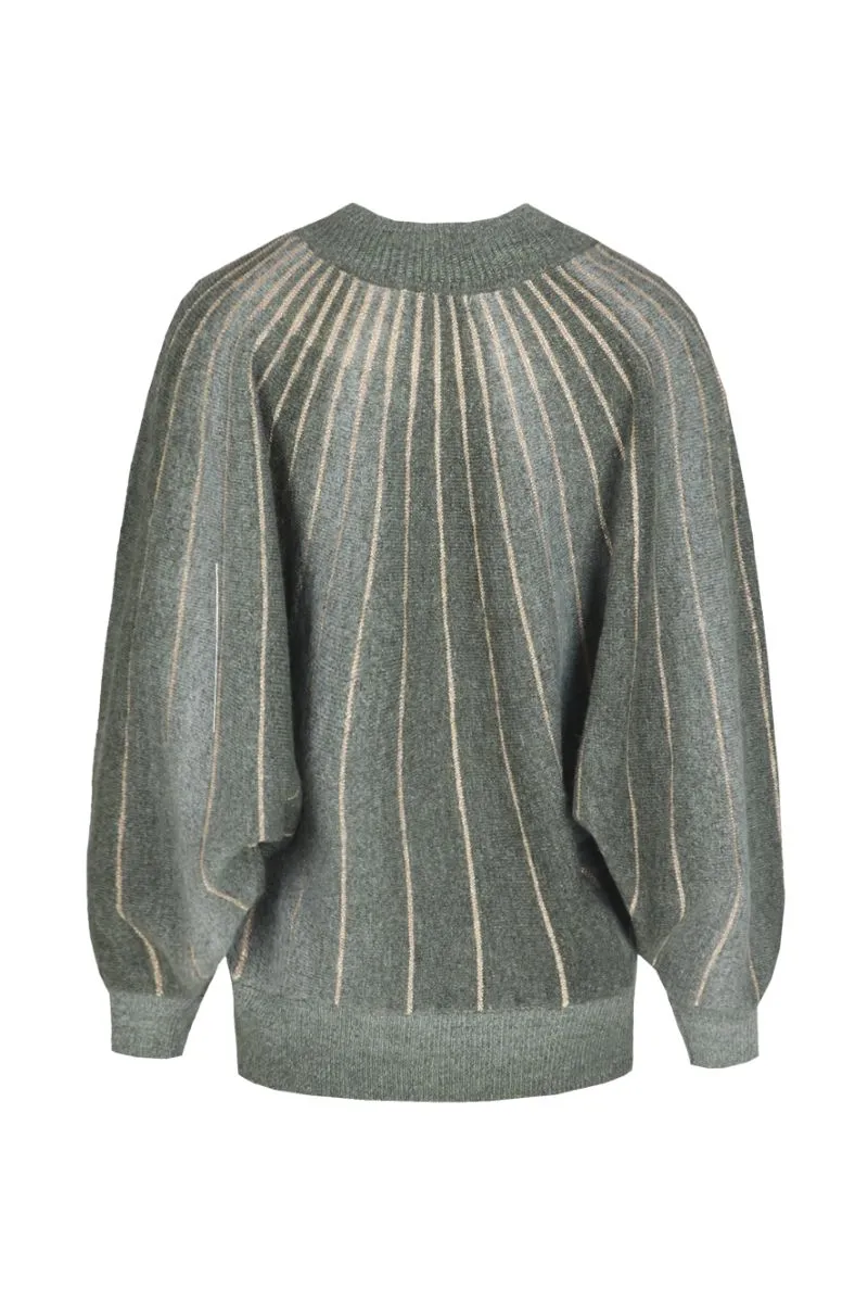 G-maxx Clementine Knit Top Cosy Green, gebreide dames top